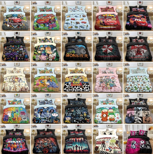 Boys girls characters duvet - girls,