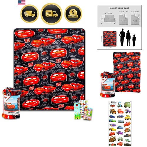 Cars fleece blanket set - cars,